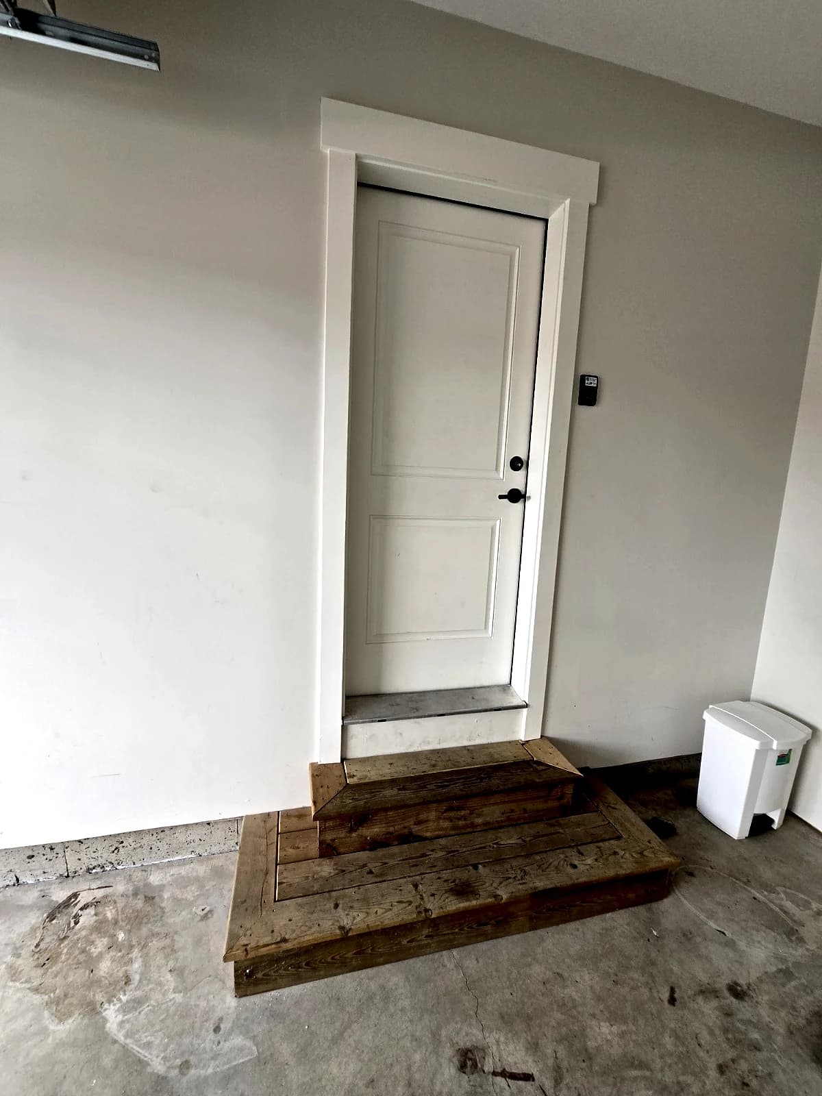 Direct garage entry at the Maitland townhouse