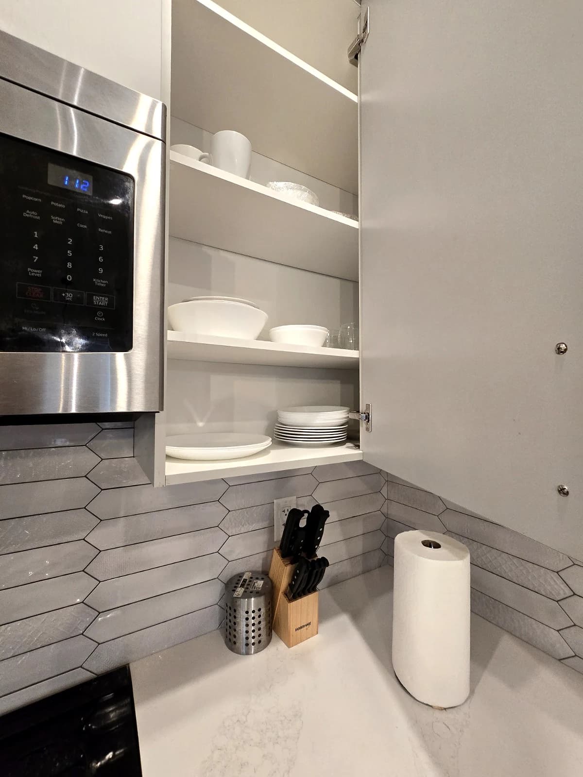 Kitchen cabinetry at the Maitland townhouse