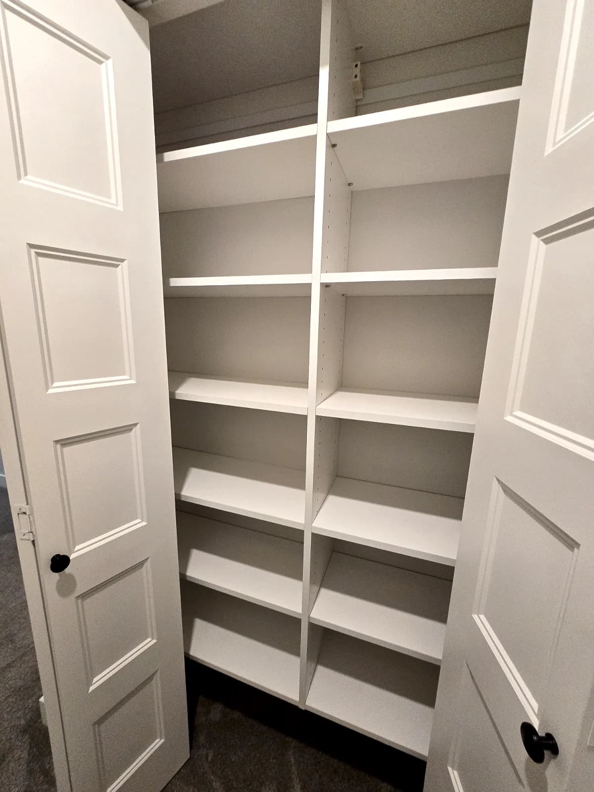 Linen storage at the Maitland townhouse